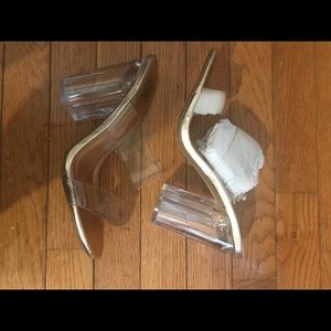 Speed limit 98 clear mule heels